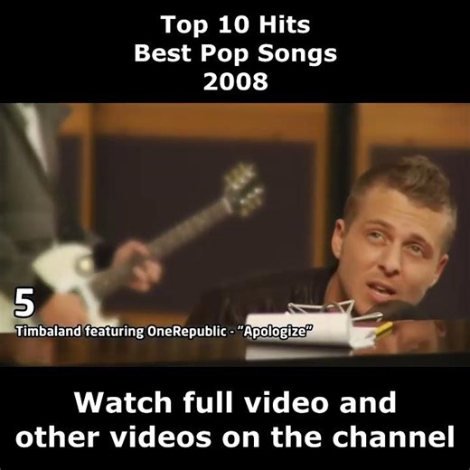Top 10 Hits - Best Pop Songs - 2008