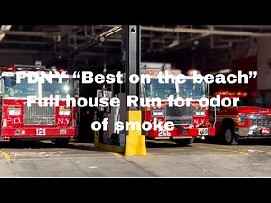 FDNY Ladder 121, Engine 265, Battalion 44 Full house run for an odor of smoke