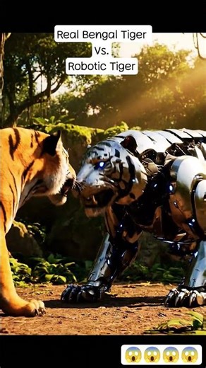 Royal Bengal Tiger Vs. Robotic Tiger #youtubeshorts