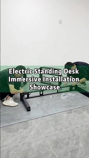 Electric Standing Desk Immersive Installation Showcase #standingdesk # #furniture #factory #office