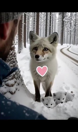 A Mother Fox Asked a Human for Help!🦊✨