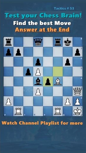 Tactics 53 #chesstactics #chessimprovement #chess