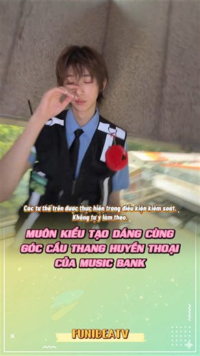 Muôn kiểu tạo dáng cùng góc cầu thang huyền thoại của Music Bank