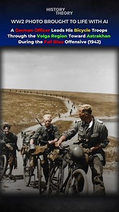 WW2 Photo Brought to Life: German Bicycle Troops Advance Toward Astrakhan During Fall Blau | History Theory