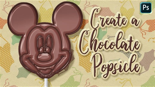 Photoshop: How to create the look of chocolate candy popsicles!