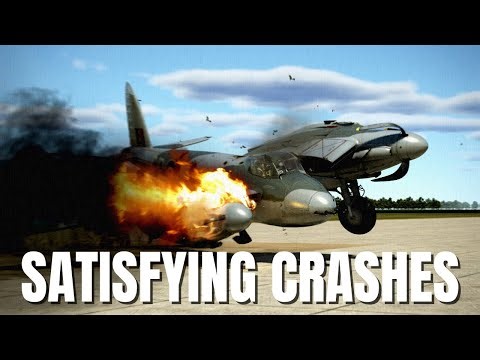 Satisfying Airplane Crashes, Bailouts & Fails! V335 | IL-2 Sturmovik Flight Simulator Crashes