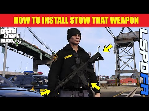 How To Install Stow That Weapon | Sling Rifle On Chest Or Back | #lspdfr