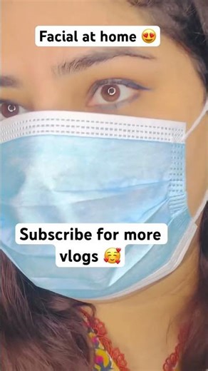 Facial at home 😍 Watch full video on my channel and subscribe to connect with me 🥰