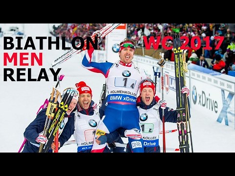 BIATHLON MEN RELAY 18.02.2017 World Championships Hochfilzen (Austria)