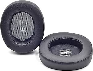 Replacement E55 Earpads Ear Pads Foam Ear Cushion Pillow Parts Cover Compatible with JBL E55BT E 55 bt Bluetooth Wireless Headsets (Black)