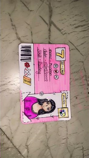 Diy ID Card ✨#shorts #craft #idcards #papercraft #muskangupta