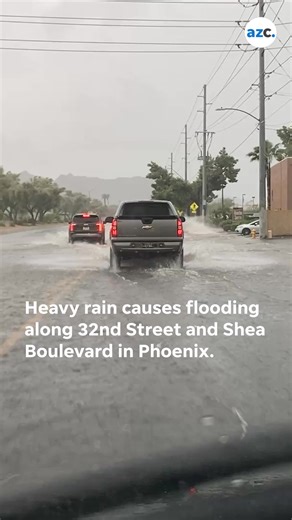 46K views · 654 reactions | Rain poured down across metro Phoenix on Sept. 26, bringing flash flood warnings with it. "Do not drive your vehicle through flooded roadways," the National Weather Service warned. Read the latest: https://www.azcentral.com/live-story/news/local/phoenix-weather/2025/09/26/metro-phoenix-weather-blog-september-26-2025/86375466007/ | azcentral | Facebook