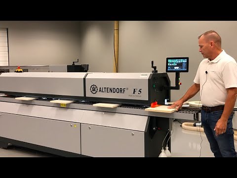 Watch the feed speed on the Altendorf F5 edgebander