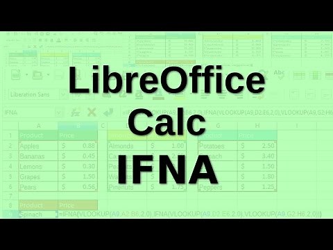 LibreOffice Calc - IFNA function
