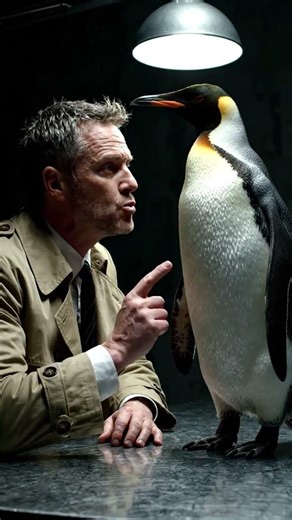 Detective vs. Penguin: The Most Intense Interrogation Ever! 🐧🕵️‍♂️