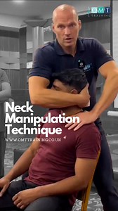 Neck Manipulation Technique #omttraining #chiropractor #manualtherapy | OMT Training