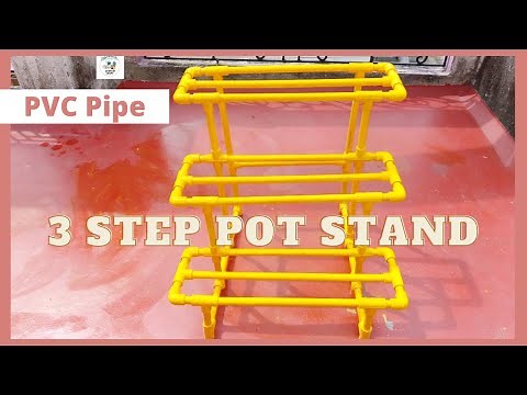 3 Step Pot Stand | DIY with PVC Pipe | How to make useful Pot stand at home easily