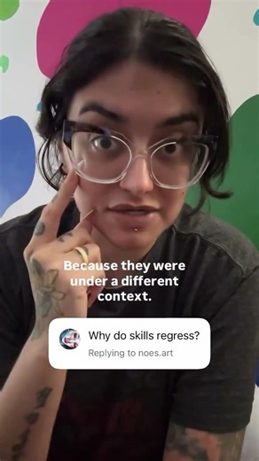 Essentially skills learned while masking are learned under THAT context, so when we unmask, our