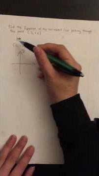 Equation of the horizontal line