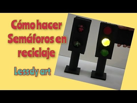 HOW TO MAKE TRAFFIC LIGHTS IN RECYCLING