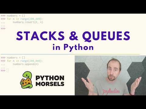 Stacks and queues in Python