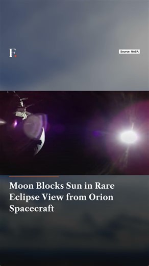 Moon Blocks Sun in Rare Eclipse View from Orion Spacecraft | N18G