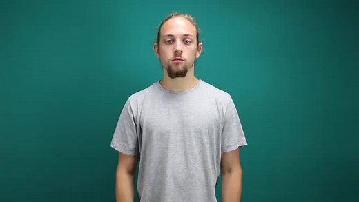 Watch how to sign 'tail' in American Sign Language.