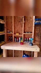 207K views · 1.4K reactions | Adding this simple workbench to my shed is the perfect place to work on my yard tools and sharpen blades and chains! #workbench #shed #fixthisbuildthat | Fix This Build That | Facebook
