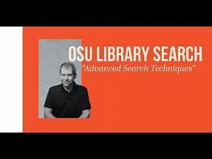 OSU Library Search: Advanced Search Techniques