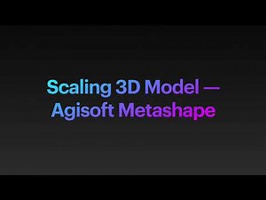 Scaling 3D Model Agisoft Metashape