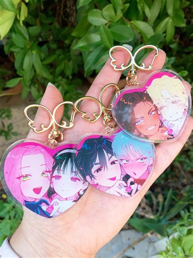 Alien Stage Couple Mizisua Ivantill Hyuluka Heart Keychain - Etsy Italia