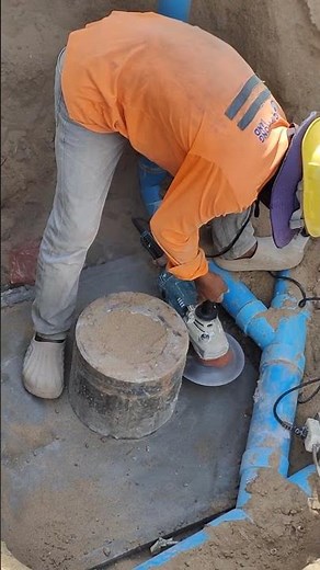 ⚠️ Pile Cap Trimming Techniques: Cutting Concrete Piles to the Cutoff Level (Safety First!)