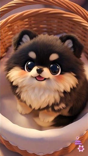 When TaeTae Found Yeontan 🐶💞#taehyung #animation #chibi #yeontan #bts #animated