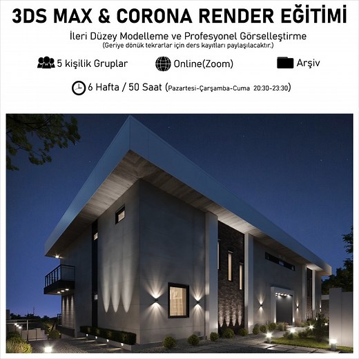 Savaş Işık | 3DS Max programını kullanarak hayalinizi gerçeğe dönüştürmek istemez misiniz? Alacağınız 50 saatlik eğitimle bunu gerçekleştirmek mümkün!... | Instagram