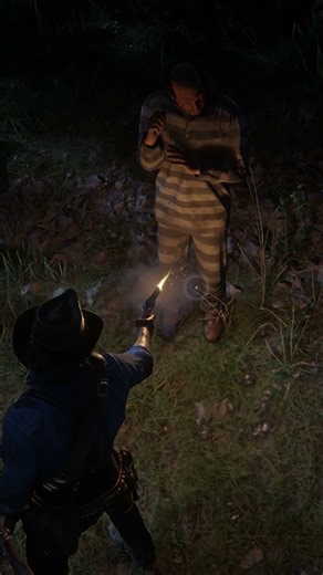 Helping a Shackled Prisoner Escape – RDR2 #rdr2 #shorts