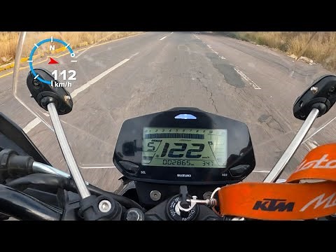 SUZUKI GIXXER 150cc 2025 TOP SPEED VELOCIDAD MAXIMA