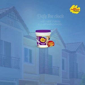 Transform your home into a vibrant haven that stands the test of time with MRF Paints AquaFresh Exterior. Its advanced formulation ensures that your walls stay fresh and new, no matter the time of year. With its unfading brilliance, you can be sure that your home remains an enchanting sight to behold, year after year. #MRFVapocurePaints #MRFCorpLimited #Aesthetic #Paints #Decor #1014Shades #AquafreshExterior #Luxury #BestInClass #WallPaints | MRF Vapocure Paints