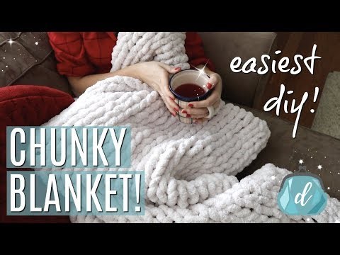 How to Make a DIY Chunky Knit Blanket in a Few Hours