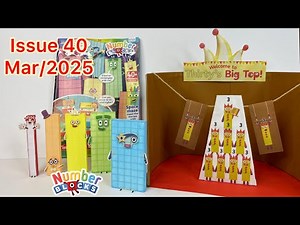 Numberblocks magazine, issue 40, Mar/2025, Land of the Giants, paint and play set, 🔟 20, 30, 40, 50