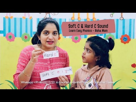 Hard and Soft C Sound | Kids Phonics | Learn phonics with Risha mam | Phonic Sounds Letter sounds C