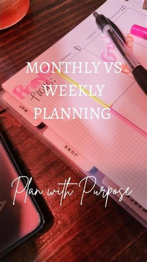 Monthly vs Weekly Planning| You need both #plannertips