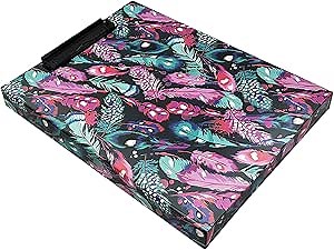 Snap-N-Store Clipboard, 9.6 x 1.74 x 12.6 Inches, Bright Feathers (SNS02056)