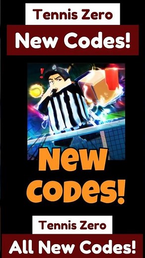 New Tennis Zero Codes - Codes For Tennis Zero 2025