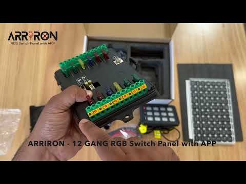 ARRIRON - 12 GANG RGB Switch Panel Full Video