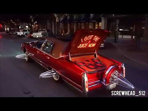 ATX Slab Scene - Candy Red '91 Cadillac Brougham Fleetwood (I GOT THE JUICE NOW)
