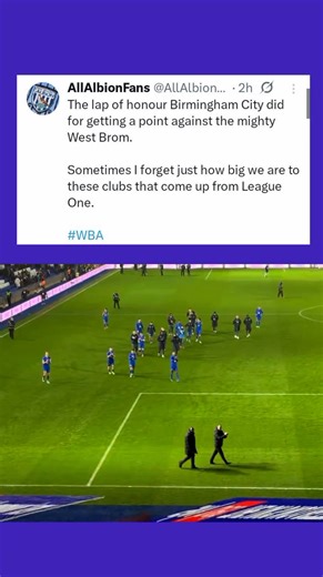 West Bromwich Albion fans on Birmingham city | Efl Insights