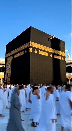 Kaaba at Sunset – Cinematic Drone View | Islamic Spiritual 4K Video | Makkah Holy Moments