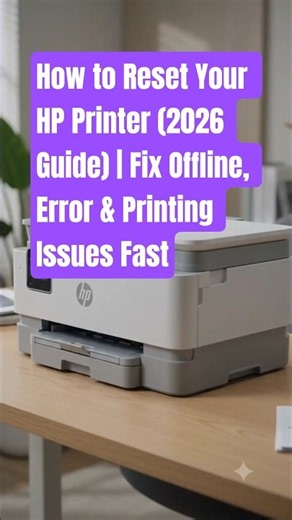 How to Reset Your HP Printer (2026 Guide) | Fix Offline, Error & Printing Issues Fast #hpprinter