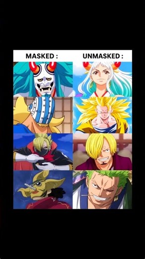 One Piece Characters Who Look Better Without Their Masks 😳🔥#onepicece #dragonballs