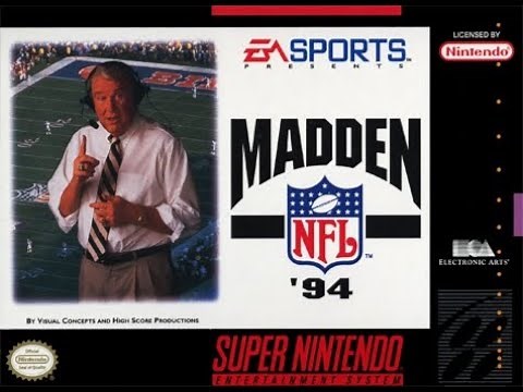 Madden NFL '94 (Super Nintendo) - Detroit Lions vs. Denver Broncos